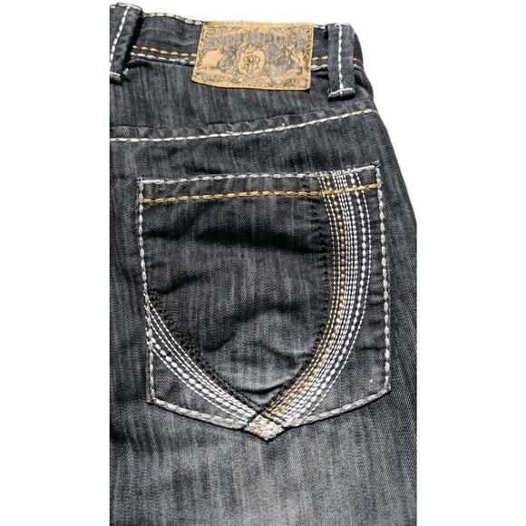 Vintage Y2K Southpole Slim Fit Jeans Sz 30 Distressed Wash Contrast Stitching - Picture 5 of 16